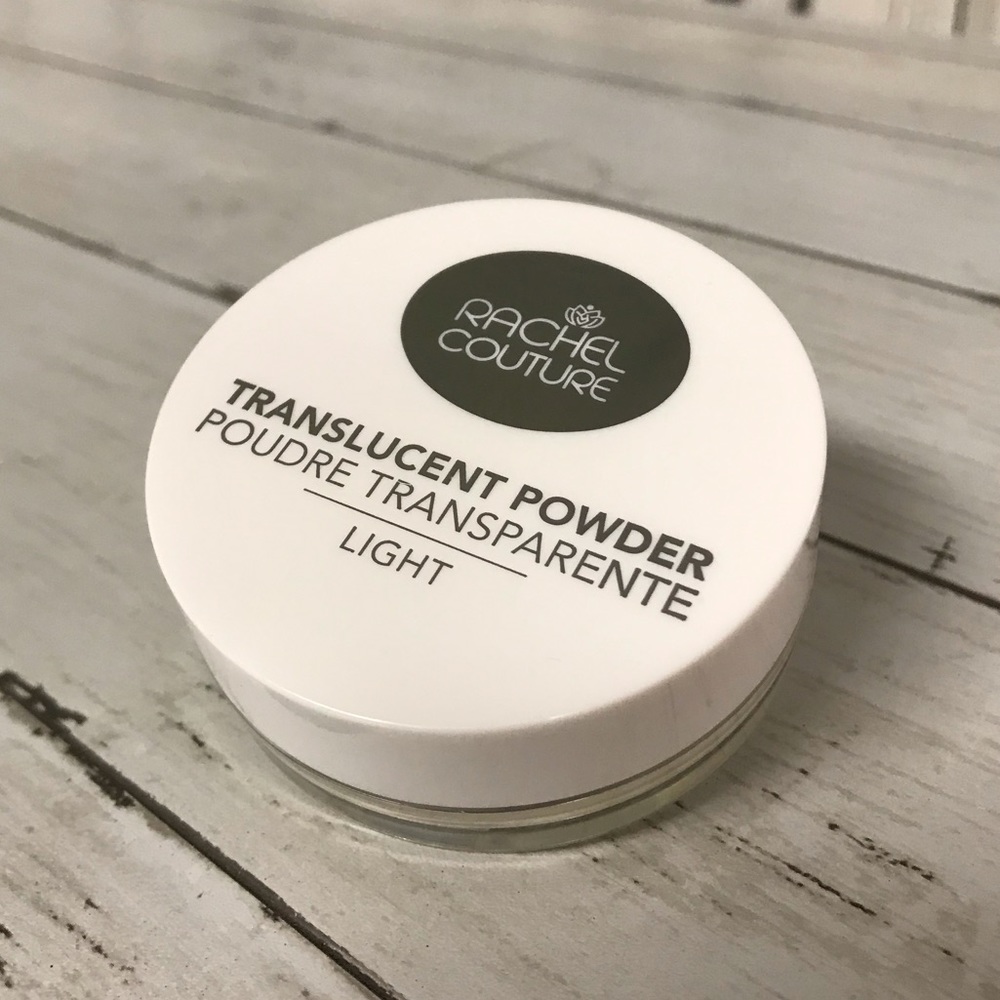 Rachel Couture Translucent Makeup Setting Powder in Light Shade, Vegan Powder